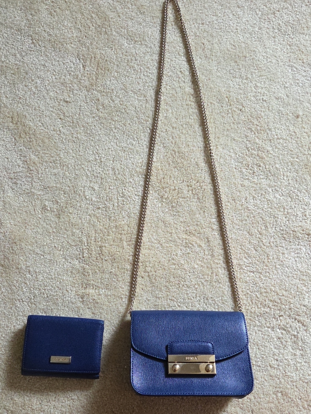 Furla Mini Crossbody And Wallet.